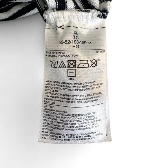 Banana Republic Women's Striped Embellished Boxy Knit Top Size XL 3/4 Sleeve - Picture 7 of 8